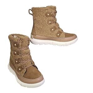 Sorel Explorer II Joan Cozy Boot Delta/Fawn Womens Size 7 NEW